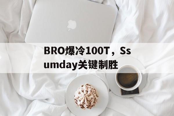 BRO爆冷100T，Ssumday关键制胜的简单介绍